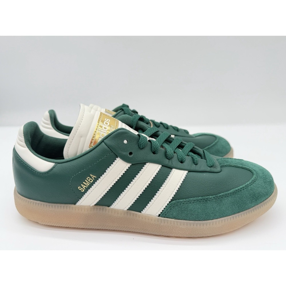 Men's Size 8.5 - Adidas Samba Spikeless Golf Collegiate Green JP8652 No Box Lid